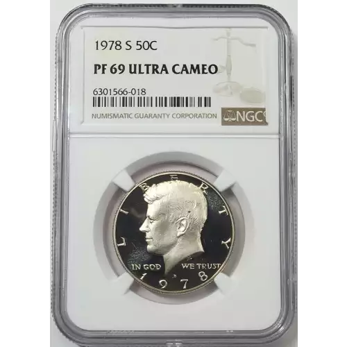 1978-S Kennedy Half Dollar NGC PF-69 ULTRA CAMEO - Old Pueblo Coin