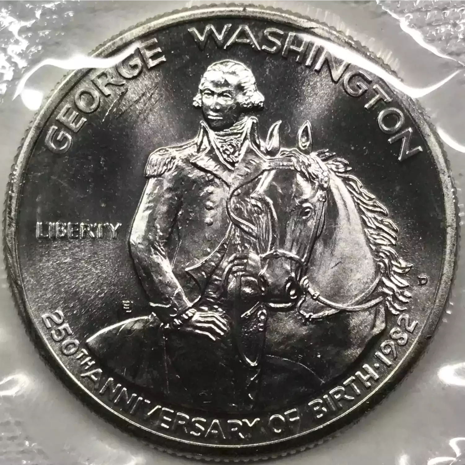 1982-D Silver George Washington 250th Ann. Uncirculated Half Dollar w Box & COA (2)
