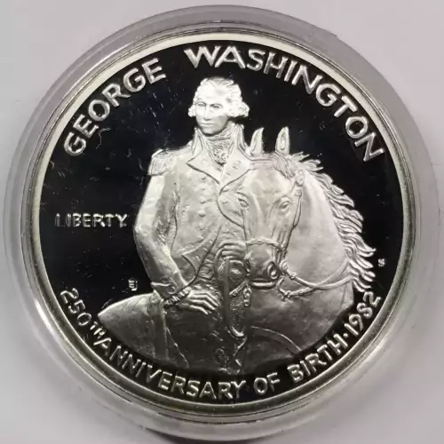 1982-S Silver George Washington 250th Anniversary Proof Half Dollar w Box & COA