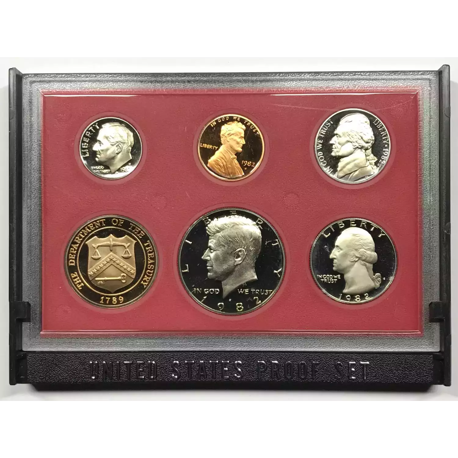 1982 US Mint Proof Set w OGP Box (3)