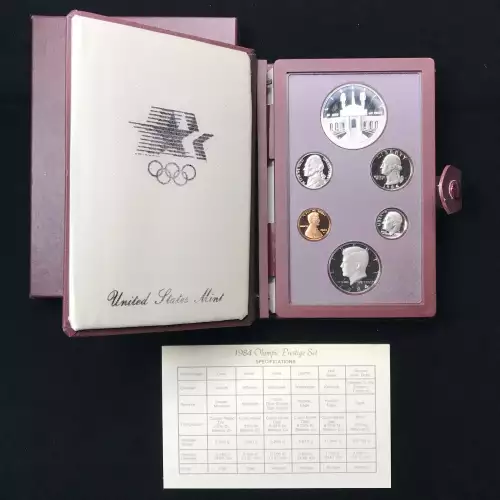 1984 Prestige Proof Set w US Mint OGP Box & COA