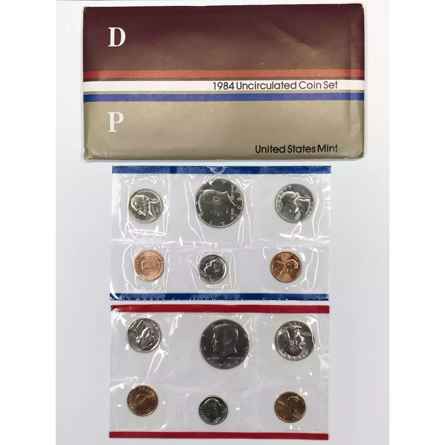 1984 US Mint Uncirculated Coin Set - P & D