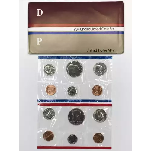 1984 US Mint Uncirculated Coin Set - P & D