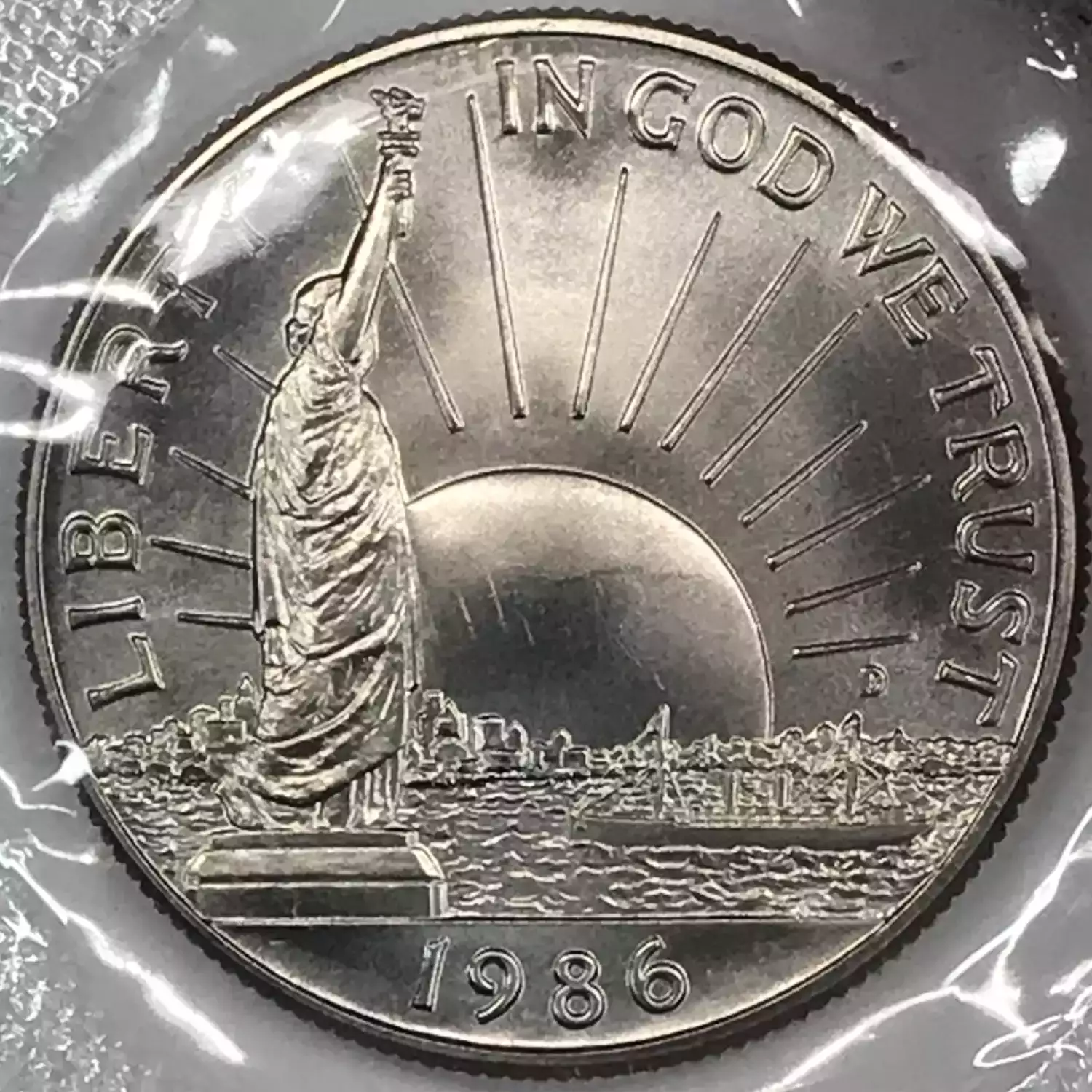 1986 D STATUE of LIBERTY Half Dollar Commemorative BU Free Shipping With 5  Items