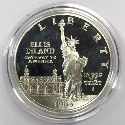 1986-S Statue of Liberty Silver Dollar - Proof with Box & COA (5)