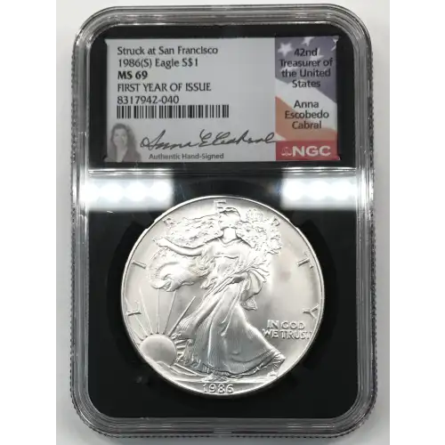 1986(S) Struck at SF Mint