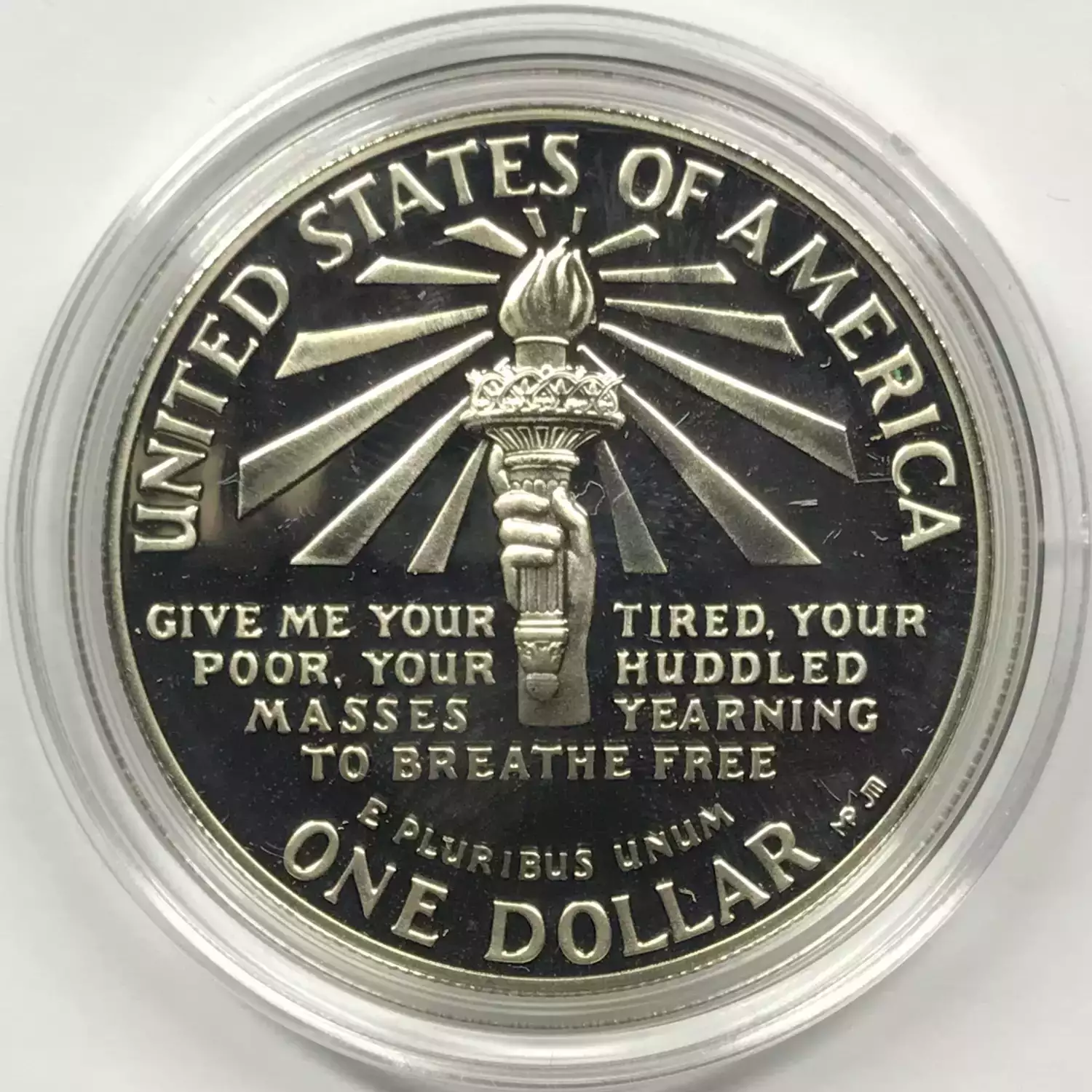 1986 Statue of Liberty - Two Coin Set - Proof Silver Dollar, Clad Half Dollar - Box & COA (9)