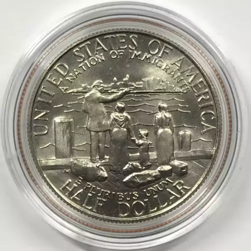 1986 Statue of Liberty - Two Coin Set - Uncirculated Silver Dollar, Clad Half Dollar - Box & COA (3)