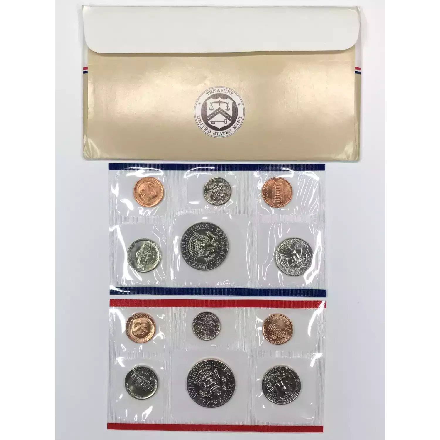 1986 US Mint Uncirculated Coin Set - P & D (3)