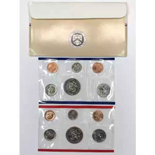 1986 US Mint Uncirculated Coin Set - P & D (3)