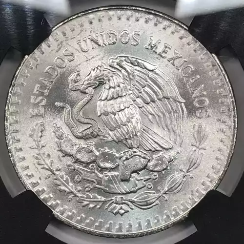 1986-Mo Mexico 1 oz Silver Libertad Onza NGC MS-65 Silver - Old