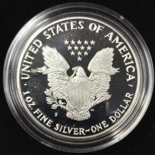1987-S Proof Silver Eagle w OGP - Box & COA