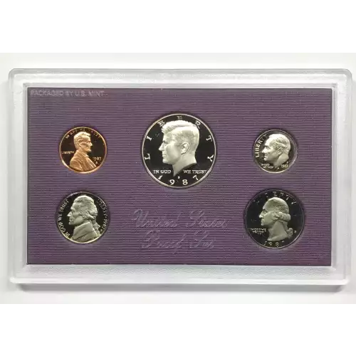 1987 US Mint Proof Set w OGP - Box & COA