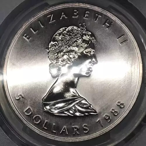 1988 $5 Maple Leaf 1oz Ag (2)