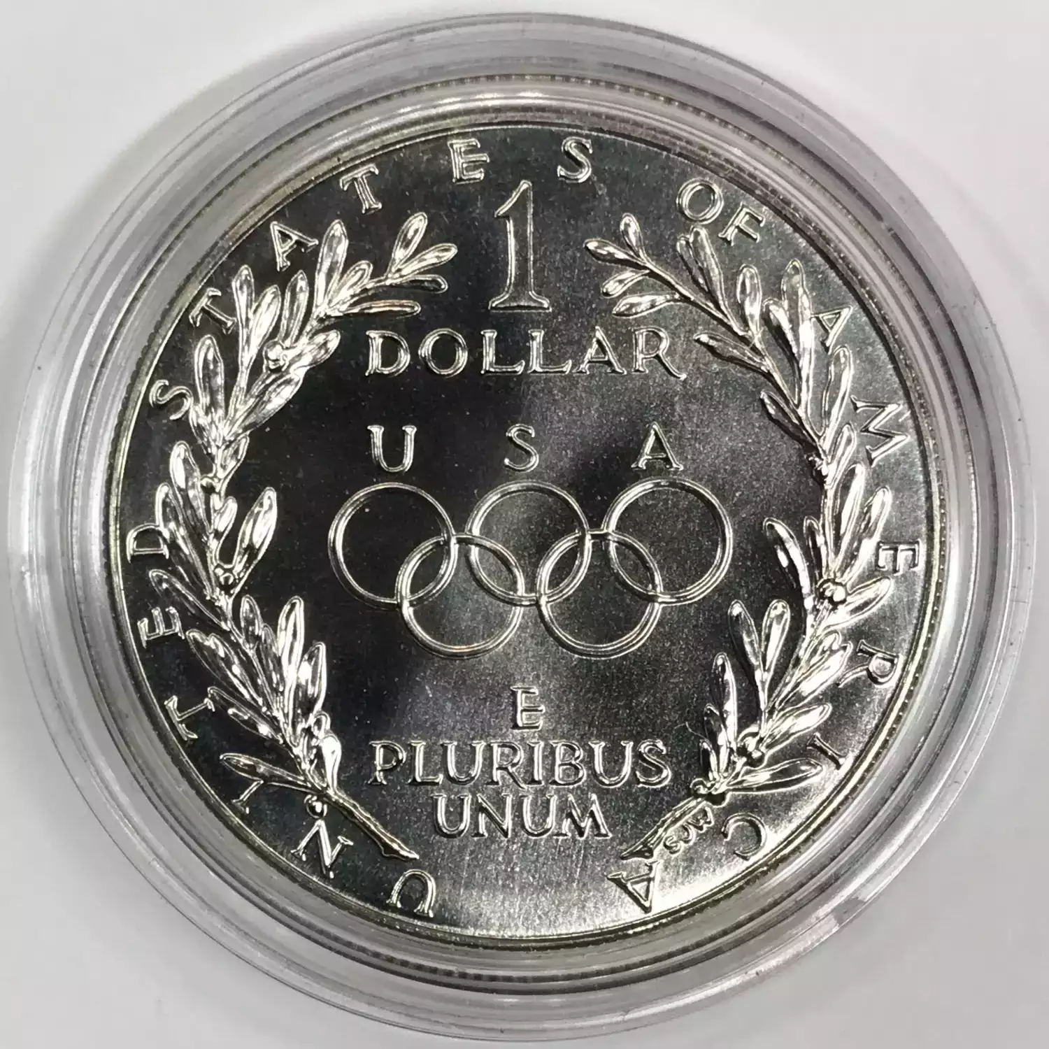 1988-D Seoul Olympic Uncirculated Silver Dollar w US Mint OGP - Box & COA (3)