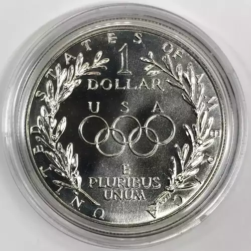1988-D Seoul Olympic Uncirculated Silver Dollar w US Mint OGP - Box & COA
