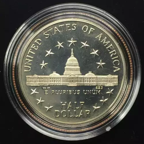 1989-S Congress Bicentennial Proof Clad Half Dollar w US Mint OGP - Box & COA  (3)