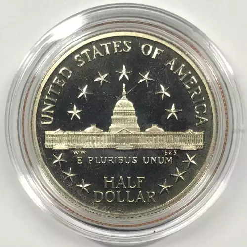 1989-S Congress Bicentennial Two-Coin Proof Set Silver Dollar & Clad Half w OGP (5)