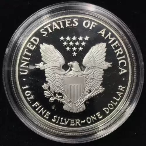 1989-S Proof Silver Eagle w OGP - Box & COA