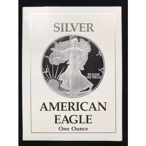 1989-S Proof Silver Eagle w OGP - Box & COA