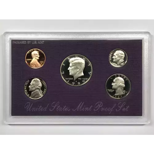 1989 US Mint Proof Set w OGP - Box & COA