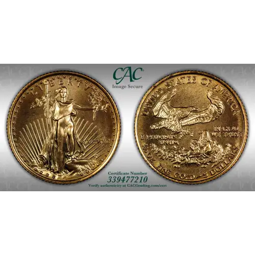 1990 Gold Eagle G$5
