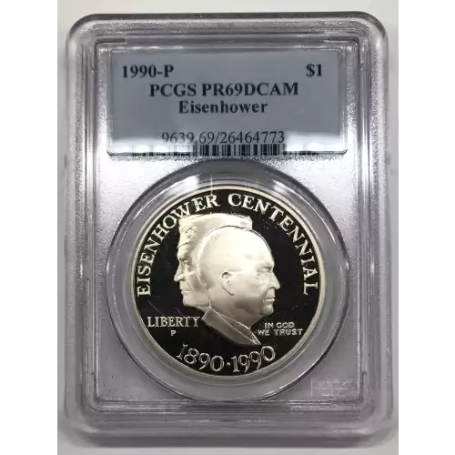 1990-P $1 Eisenhower, DCAM (2)