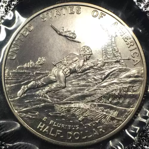 1991-1995-P World War II - Uncirculated Half Dollar - Box & COA (4)