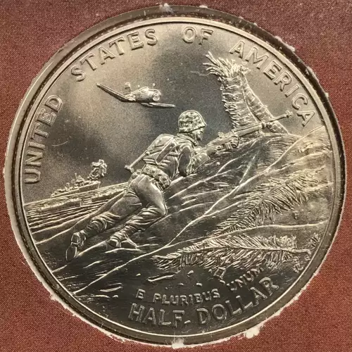 1991-1995 World War II Coin & Victory Medal Set - Uncirculated Clad Half Dollar (8)