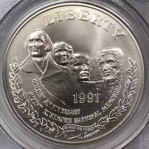 1991-P $1 Mount Rushmore (4)
