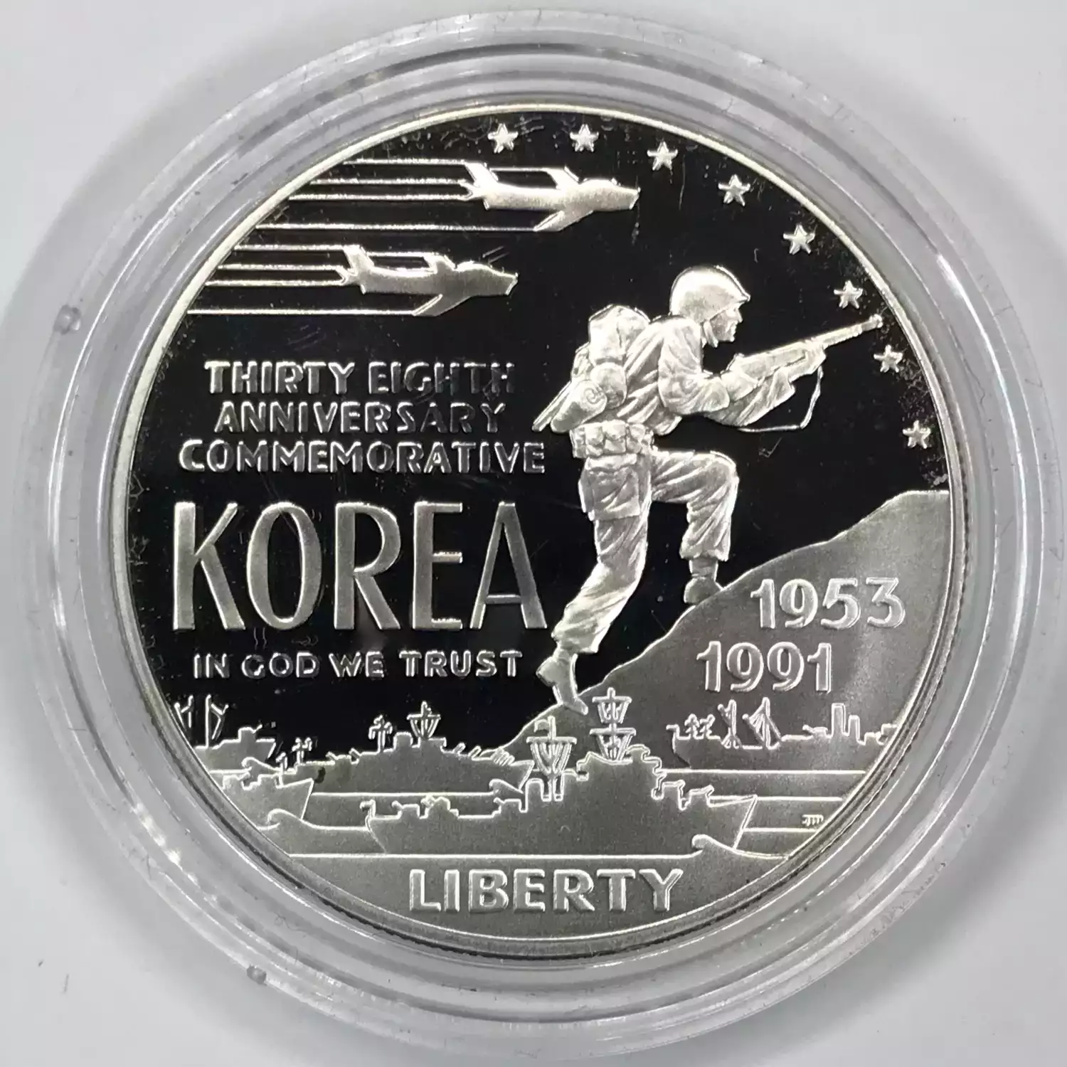 1991-P Korean War Memorial Proof Silver Dollar w US Mint OGP - Box & COA (7)