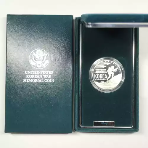 1991-P Korean War Memorial Proof Silver Dollar w US Mint OGP - Box & COA (6)
