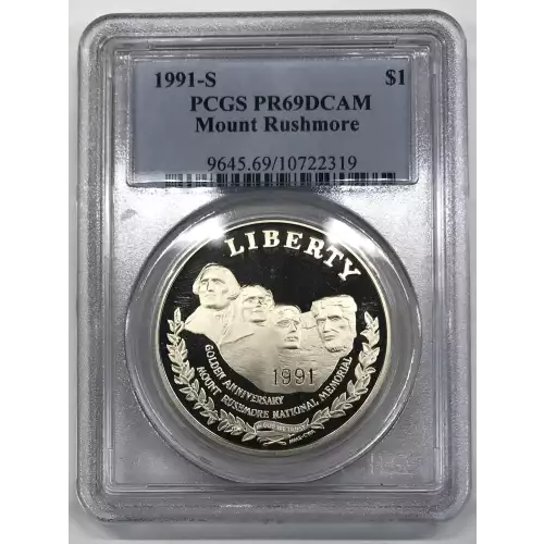 1991-S $1 Mount Rushmore, DCAM