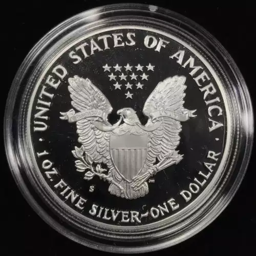 1991-S Proof Silver Eagle w OGP - Box & COA