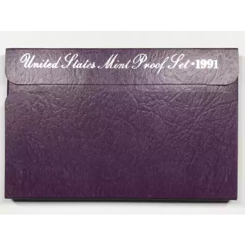 1991 US Mint Proof Set w OGP - Box & COA