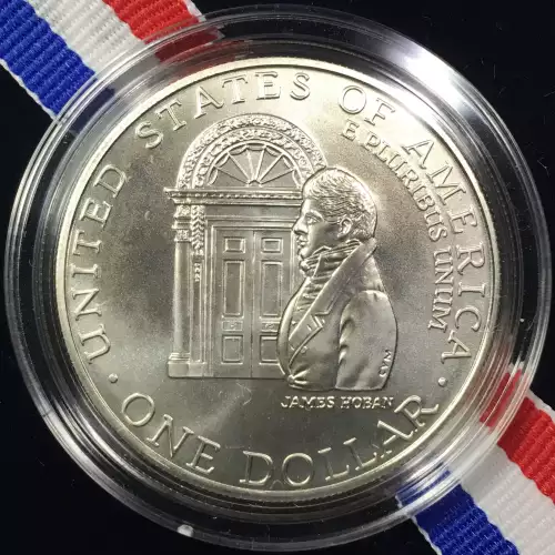 1992-D White House 200th Anniversary Uncirculated Silver Dollar w OGP Box & COA
