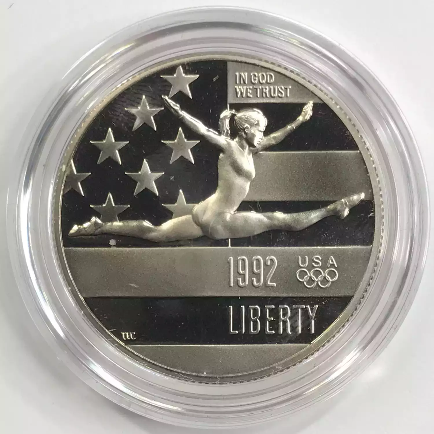1992 Olympic Baseball & Gymnast Two-Coin Proof Set w US Mint OGP - Box & COA (2)