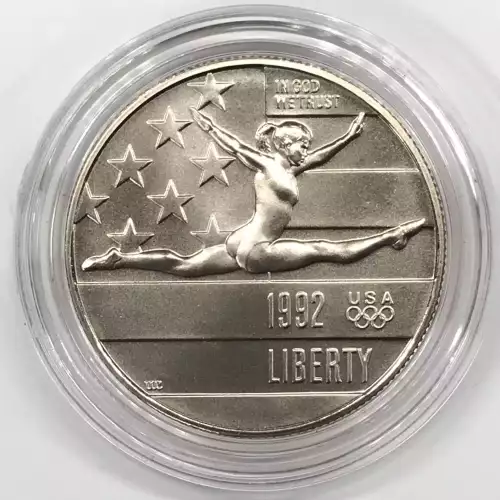 1992 Olympic Baseball & Gymnast Two-Coin Uncirculated Set US Mint OGP Box & COA (5)