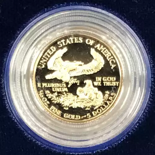 1992-P Proof 1/10 oz $5 Gold Eagle w US Mint OGP - Box & COA