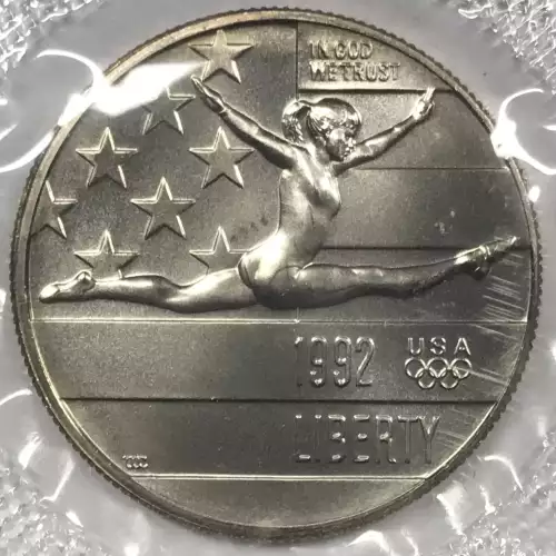 1992-S Olympic Gymnast Proof Clad Half Dollar w US Mint OGP - Box & COA  [DUPLICATE for #547954] (3)