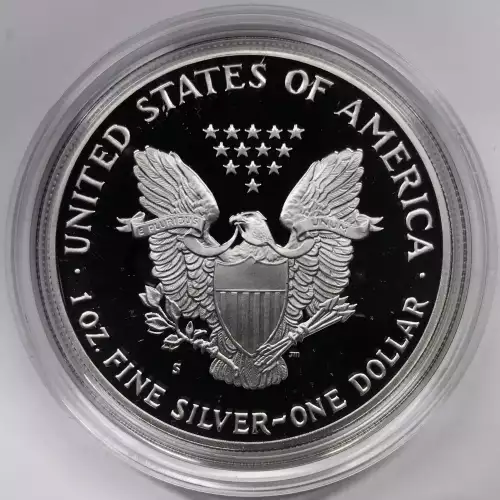 1992-S Proof Silver Eagle w OGP - Box & COA