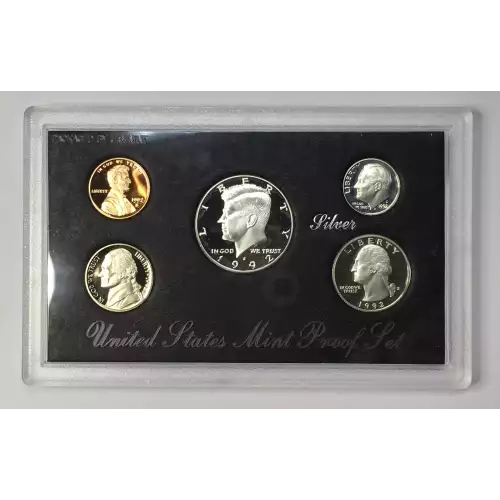 1992-S US Mint Silver Proof Set w OGP - Box & COA (4)