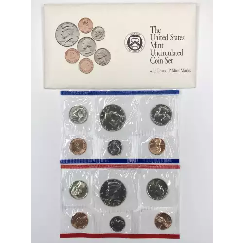 1992 US Mint Uncirculated Coin Set - P & D