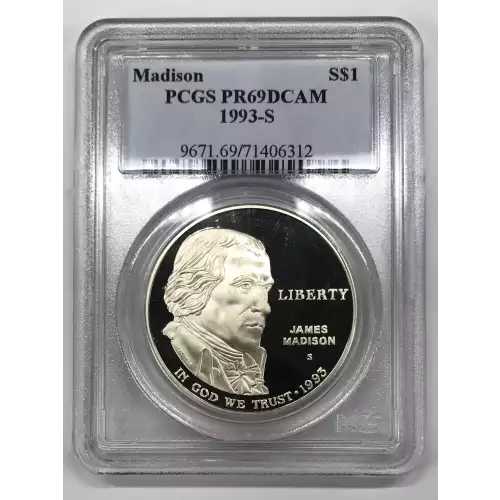 1993-S $1 Madison, DCAM