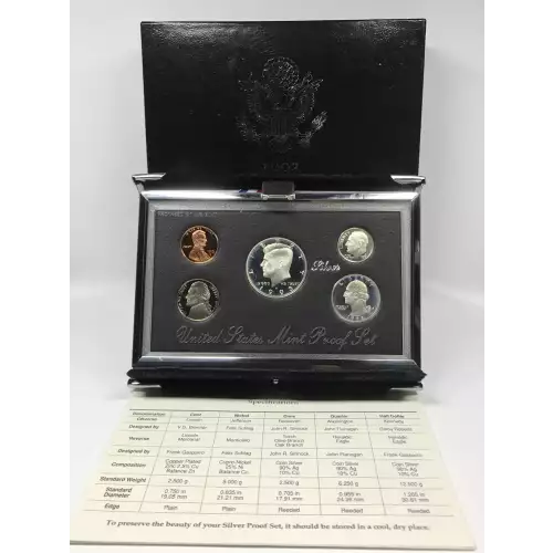 1993-S Premier Silver Proof Set w US Mint OGP - Box & COA