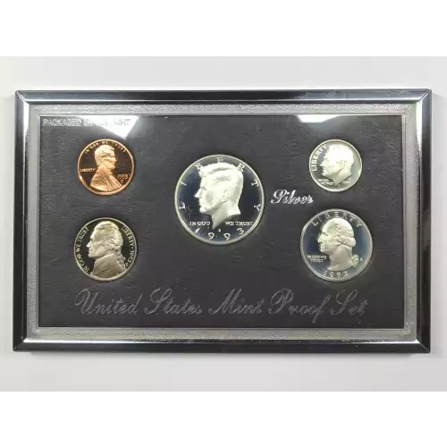 1993-S Premier Silver Proof Set w US Mint OGP - Box & COA