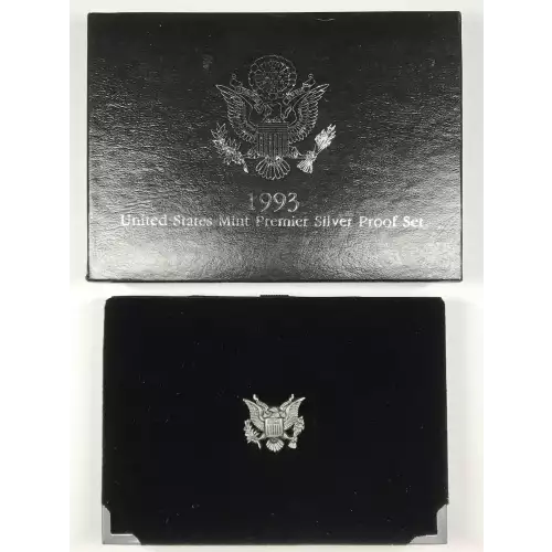 1993-S Premier Silver Proof Set w US Mint OGP - Box & COA