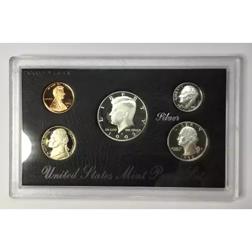 1993-S US Mint Silver Proof Set w OGP - Box & COA