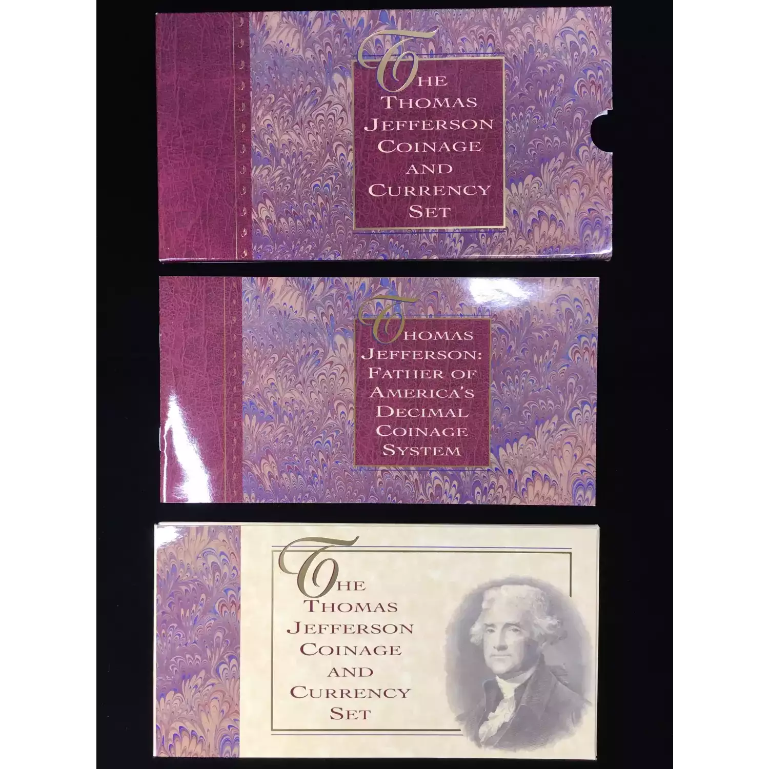 1993 Thomas Jefferson Coin & Currency Set incl. 1994-P SMS Frosted Matte Nickel