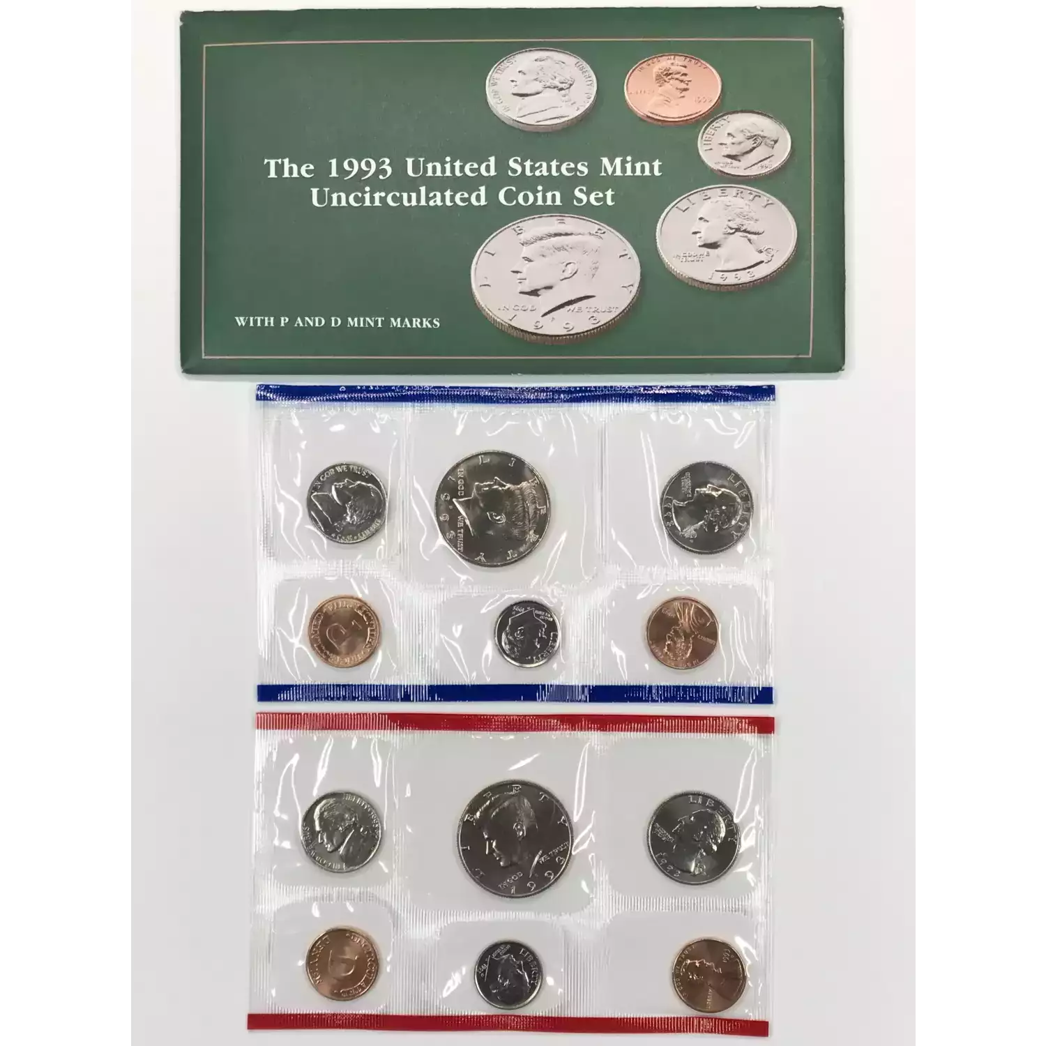 1993 US Mint Uncirculated Coin Set - P & D